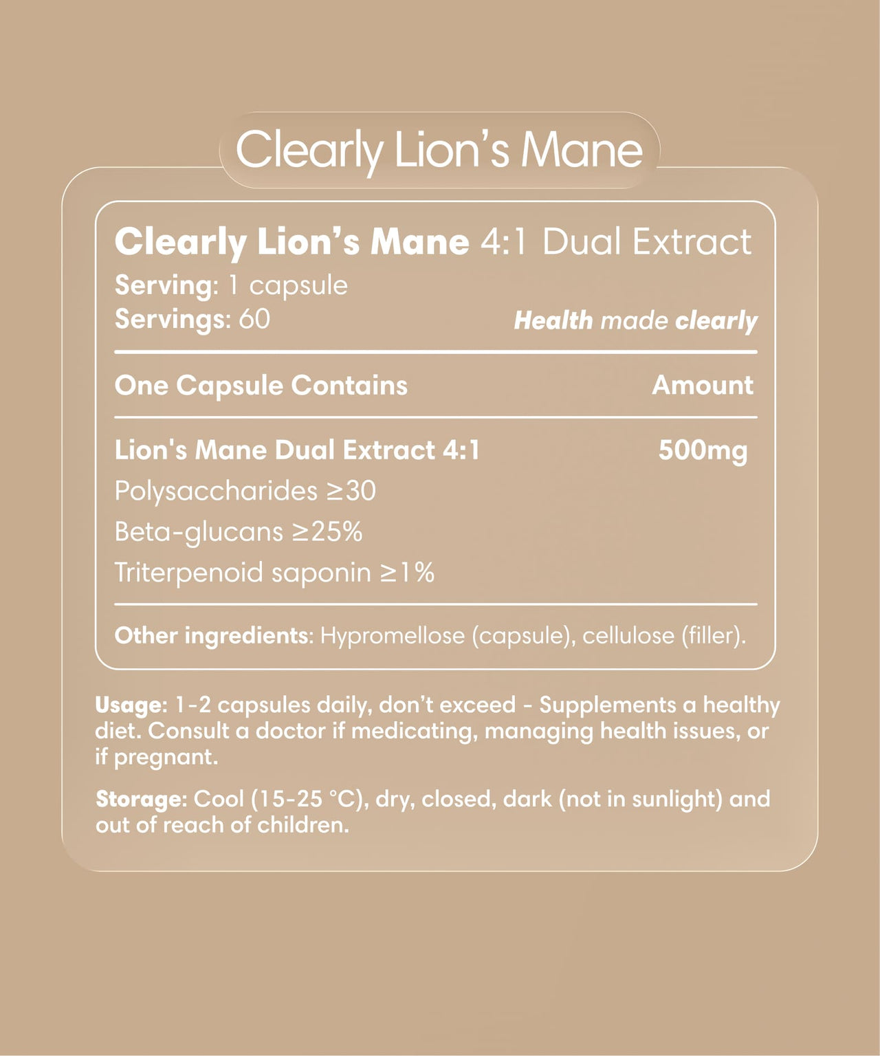  Clearly - Lion's Mane