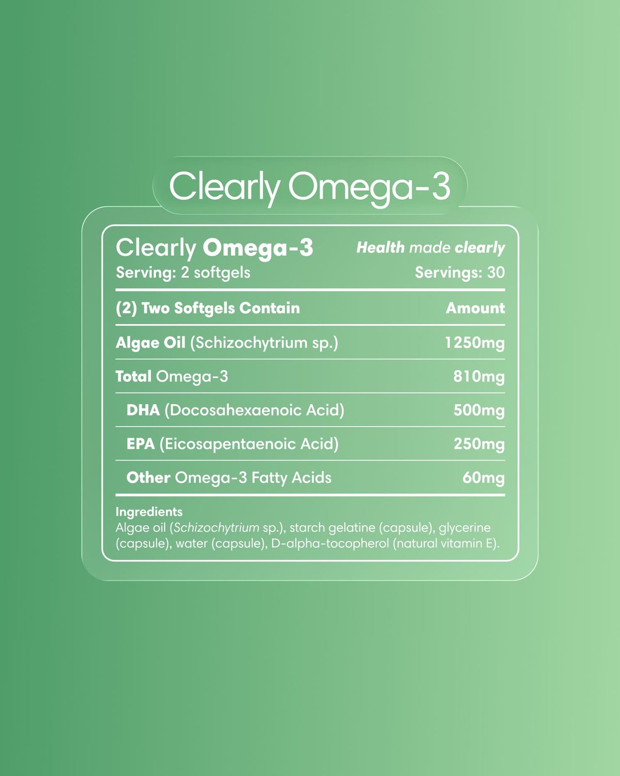  Clearly - Omega-3